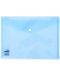 Mapa cu clips Deli Aurora - E5505, А4, transparenta, albastru deschis - 1t
