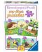 Puzzle Ravensburger 4 in 1 - Sweet garden dwellers - 1t