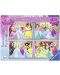 Puzzle Ravensburger 4 de cate 100 piese - Printese Disney - 1t