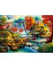 Puzzle  Bluebird de 1000 piese - Country House by the Water Fall, Art World - 2t