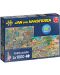 Puzzle Jumbo de 2 x 1000 piese - Targ de Craciun - 1t