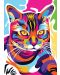 1000 de piese Nova Puzzle - Pisica multicoloră - 2t