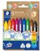 Creioane colorate Staedtler Noris Jumbo - 9 culori - 1t
