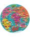 Puzzle Galison din 1000 de piese - Harta geografica a hranei - 2t