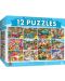Puzzle Master Pieces 12 in 1 - Artist Gallery II 12 pack bundle - 1t