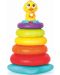 Piramida cu cercuri  Hola Toys  - Cu muzica si lumina, Ratusca - 1t
