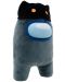 YuMe Games: Among Us - Coleg de echipaj negru cu pălărie cu cap de pisică, 30 cm - 6t