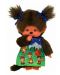 Jucărie de pluș Monchhichi - Camping Dress Girl, maimuță, 20 cm - 1t