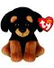 Jucarie de plus TY Toys Beanie Babies - Rottweiler Trevour, 15 cm - 1t