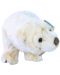 Jucărie de pluș Rappa Eco Friends - Urs polar alb, stând, 33 cm - 1t