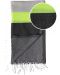 Prosop de plajă în cutie Hello Towels - Neon, 100 x 180 cm, 100% bumbac, verde-negru - 2t