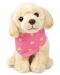 Jucărie de pluș Studio Pets - Câine Labrador cu prosop, Fericit, 23 cm - 1t