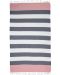 Prosop de plajă în cutie Hello Towels - New Collection, 100 x 180 cm, 100% bumbac, albastru-roșu - 2t