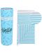 Prosop de plajă în cutie Hello Towels - Bali, 100 x 180 cm, 100% bumbac, turcoaz-albastru - 1t
