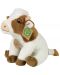 Jucărie de pluș Rappa Eco Friends - Vacă, așezată, 18 cm - 1t