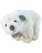 Jucărie de pluș Rappa Eco Friends - Urs polar alb, stând, 33 cm - 2t