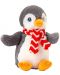 Jucărie de plus Keel Toys Keeleco - Pinguin cu fular, 25 cm - 1t