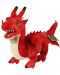 Jucărie de pluș Rappa Eco Friends - Dragon roșu, 40 cm - 1t