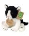 Jucărie de pluș Rappa Eco Friends - Pisică, alb-negru, 14 cm - 1t