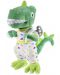 Jucărie de pluș Heunec "Cântărețul mască" - Dinozaurul cu pijamale, 26 cm - 1t