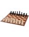 Sunrise Set de șah din plastic - pliabil, maro, 50x50mm - 2t