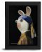 Poster cu ramă The Good Gift Games: Raving Rabbids - Girl Pearl Earring (Happy Mix) - 1t