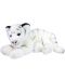 Jucărie de pluș Rappa Eco Friends - Tigru alb, culcat, 36 cm - 2t