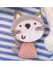 Jucarie de plus Budi Basa - Catel Barty bebe, cu tricou cu pisica, 20 cm - 4t