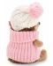 Jucărie de pluș Orange Toys Life - Arici pufos cu pălărie albă și roz, 15 cm - 4t