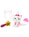 Jucarie de plus Shimmer Stars - Pisica Jelly Bean, cu accesorii - 3t