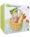 Jucării Tender Leaf Toys Coș de cumpărături tricotat - cu produse și flori - 4t