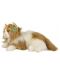 Jucărie de pluș Rappa Eco Friends - Pisică persană, bicoloră, culcată, 25 cm - 2t