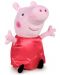 Jucarie de plus Dino Toys - Peppa Pig - Peppa, cu rochie de satin rosie, 20 cm - 1t
