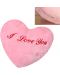 Inimă de pluș Tea Toys - cu lumini, roz, 30 cm - 2t