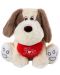 Jucărie de pluș Amek Toys - Câine cu inimă, 22 cm - 1t