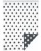 Pătură tricotată Lassig - Stele albe și negre, 75 x 100 cm, față dublă - 1t
