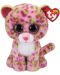 TY Toys - Leopard Lainey, roz, 24 cm - 1t