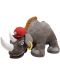 Jucărie de pluș Amek Toys - Rinocer cu pălărie, 65 cm - 1t