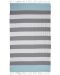 Prosop de plajă în cutie Hello Towels - New Collection, 100 x 180 cm, 100% bumbac, albastru-gri - 2t