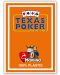 Carti de poker din plastic Texas Poker - spate portocaliu - 1t