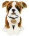 Jucărie de pluș Rappa Eco Friends - Câine Boxer așezat, 27 cm - 1t