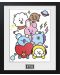 Poster cu ramă GB eye Animation: BT21 - Characters  - 1t