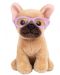 Jucărie de pluș Studio Pets - Câine Bulldog Francez cu ochelari, Fredi - 1t
