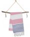 Prosop de plajă în cutie Hello Towels - New Collection, 100 x 180 cm, 100% bumbac, albastru-roz - 3t