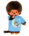 Jucărie de pluș Monchhichi - Maimuță cu tricou fluorescent, 20 cm. - 1t