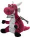Jucărie de pluș Amek Toys - Dragon, roșu, 22 cm - 1t