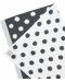 Pătură tricotată Lassig - Stele albe și negre, 75 x 100 cm, față dublă - 2t