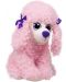 Jucărie de pluș Amek Toys - Poodle cu ochi mari, roz, 26 cm - 1t