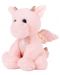 Jucărie de pluș Amek Toys - Dragon, roz, 26 cm - 1t