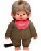Jucarie de plus Monchhichi - Maimuta-fetita cu bavetica rosie, 80 cm - 2t